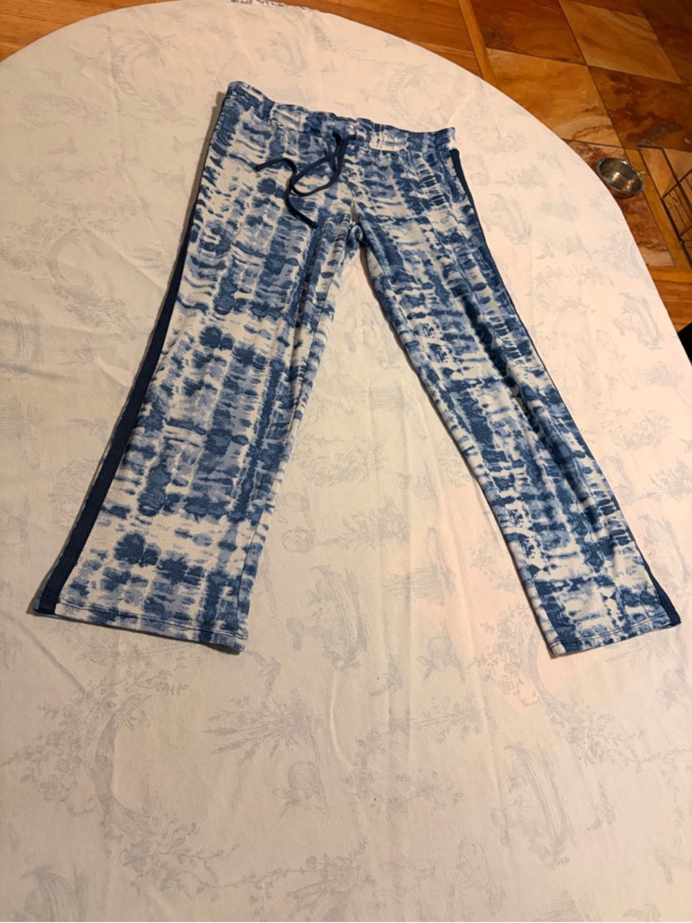 Lucky Brand Small Blue Tie-Dye Jogger Pants lounge cozy
